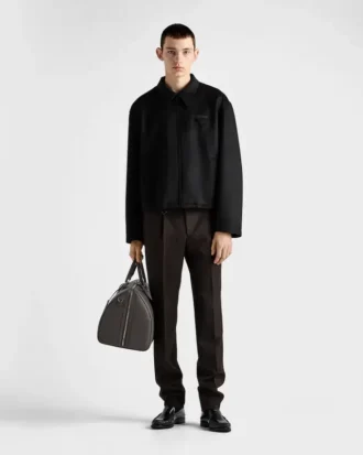 Wool and Cashmere Blouson Jacket