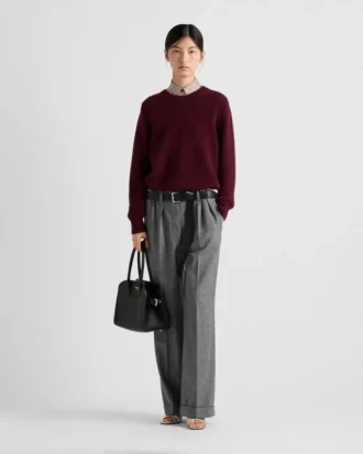 Wool and Cashmere Crew-Neck Sweater