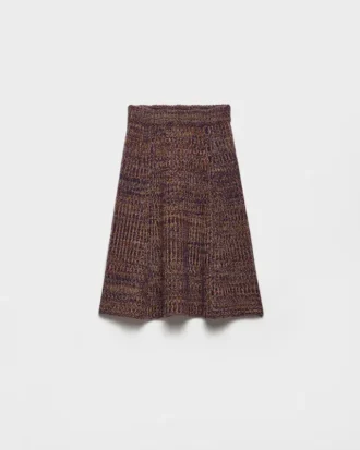 Wool and Cashmere Knit Skirt