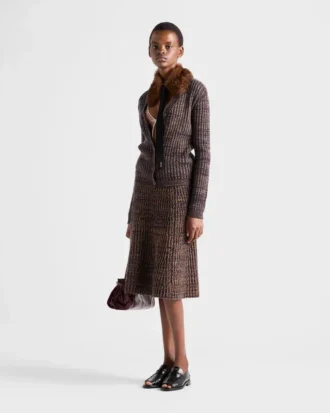 Wool and Cashmere Knit Skirt
