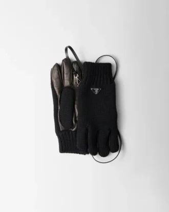 Wool and Nappa Leather Gloves
