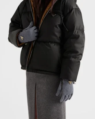 Wool and Nappa Leather Gloves