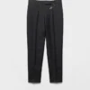 Wool Gabardine Pants with Pin