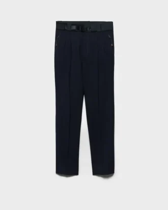 Wool Pants with Technical Details
