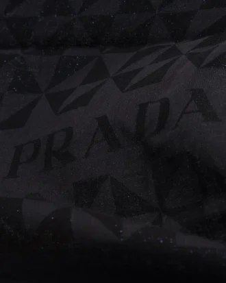 Wool, Silk, Cashmere and Lurex Jacquard Shawl