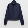 Zippered Technical Fabric Jacket